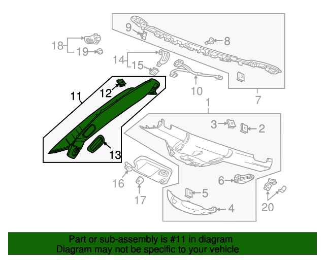 20152019 Chevrolet Corvette Jet Black Passenger Side Windshield