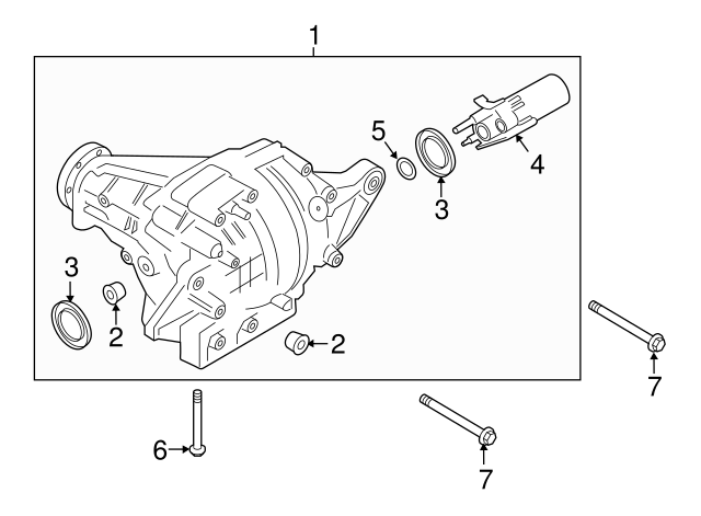 Macan Rear Diff 95B-525-016-P - Differential Assembly 2019-2024 Porsche Macan ...