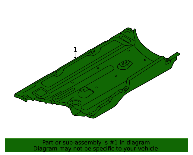 84227R0000 Under Cover 20222023 Kia Carnival Kia Auto Parts