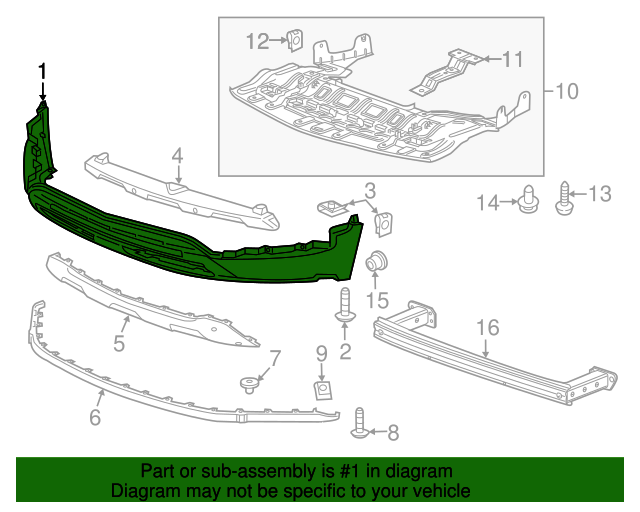 20172022 Chevrolet Trax Front Bumper Lower Fascia 42565436 QuirkParts