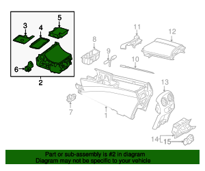 205-680-60-13-64 - Storage Compartment Mercedes-Benz USA Parts