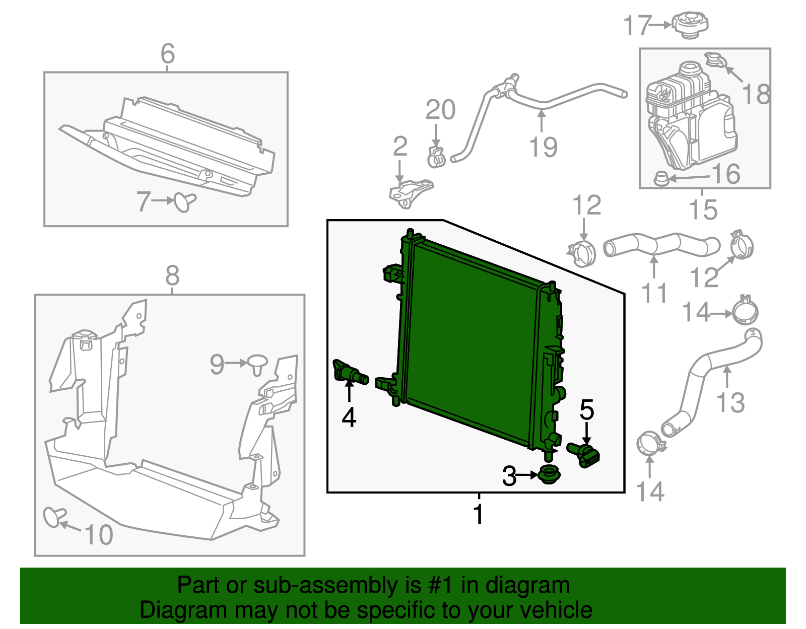 OEM GM Radiator For 2013-2015 Cadillac ATS - Part No. 22966123 | Karl ...