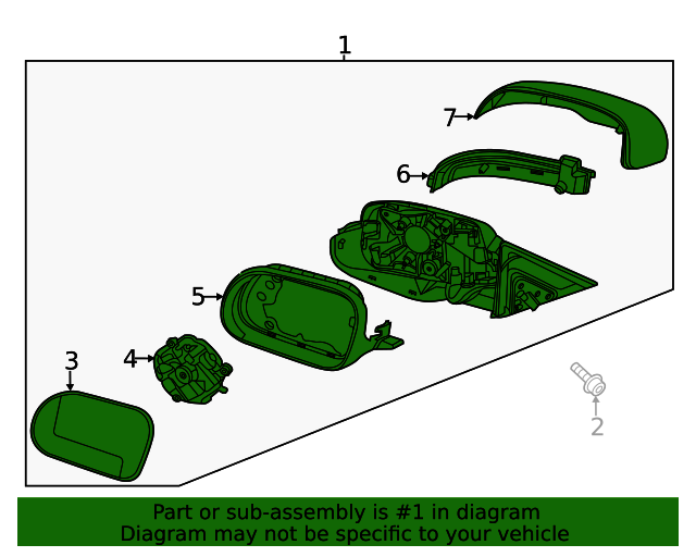 Kia 20202023 Kia Soul Mirror Assembly 87620K0410 KIA Parts Hub Kia