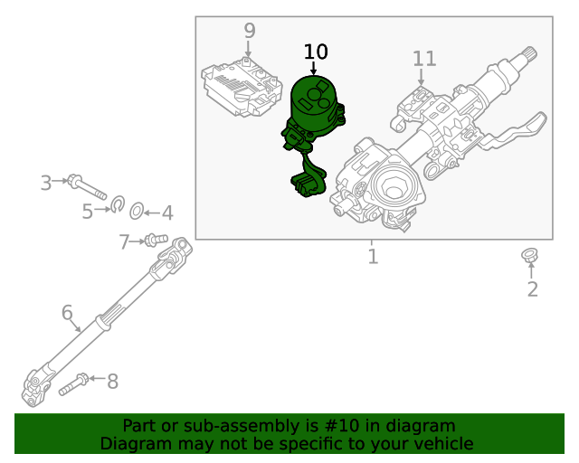 20172021 Kia Power Steering Assist Motor 56330 G3000