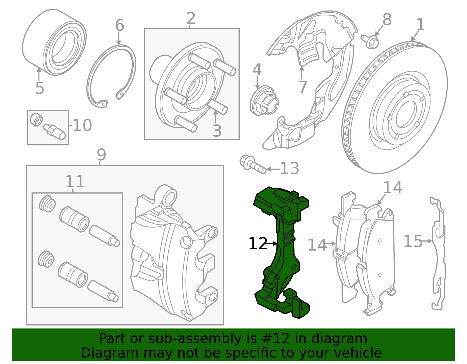 2020-2025 Ford Motorcraft™ Caliper Mount BRBCF-74 | OEM Parts Online