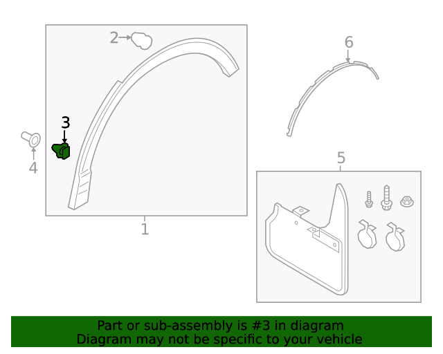 WHT-008-801 - Wheel Opening Molding Retainer 2019-2023 Audi Q3 | Euro ...