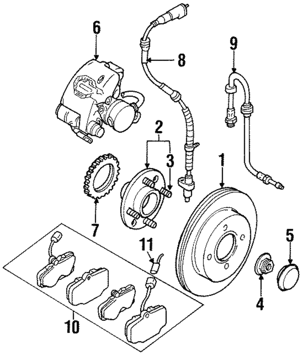 Brake Hose - Ford (YS8Z-2282-BA)
