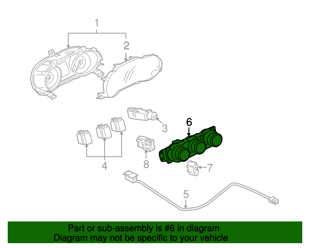 Genuine Mitsubishi Heater Air Controller Link Repair Kit – 4-Piece For 2003-2007 Lancer