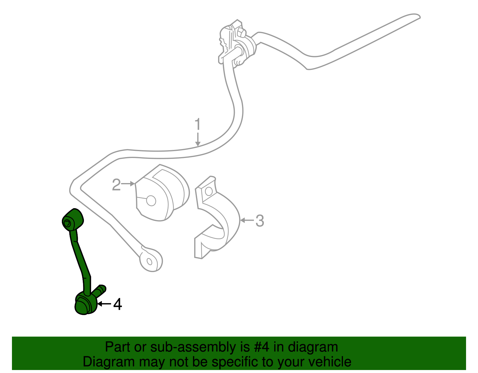 Suspension Stabilizer Bar Link Kit - Ford (YL2Z-5K484-AA)