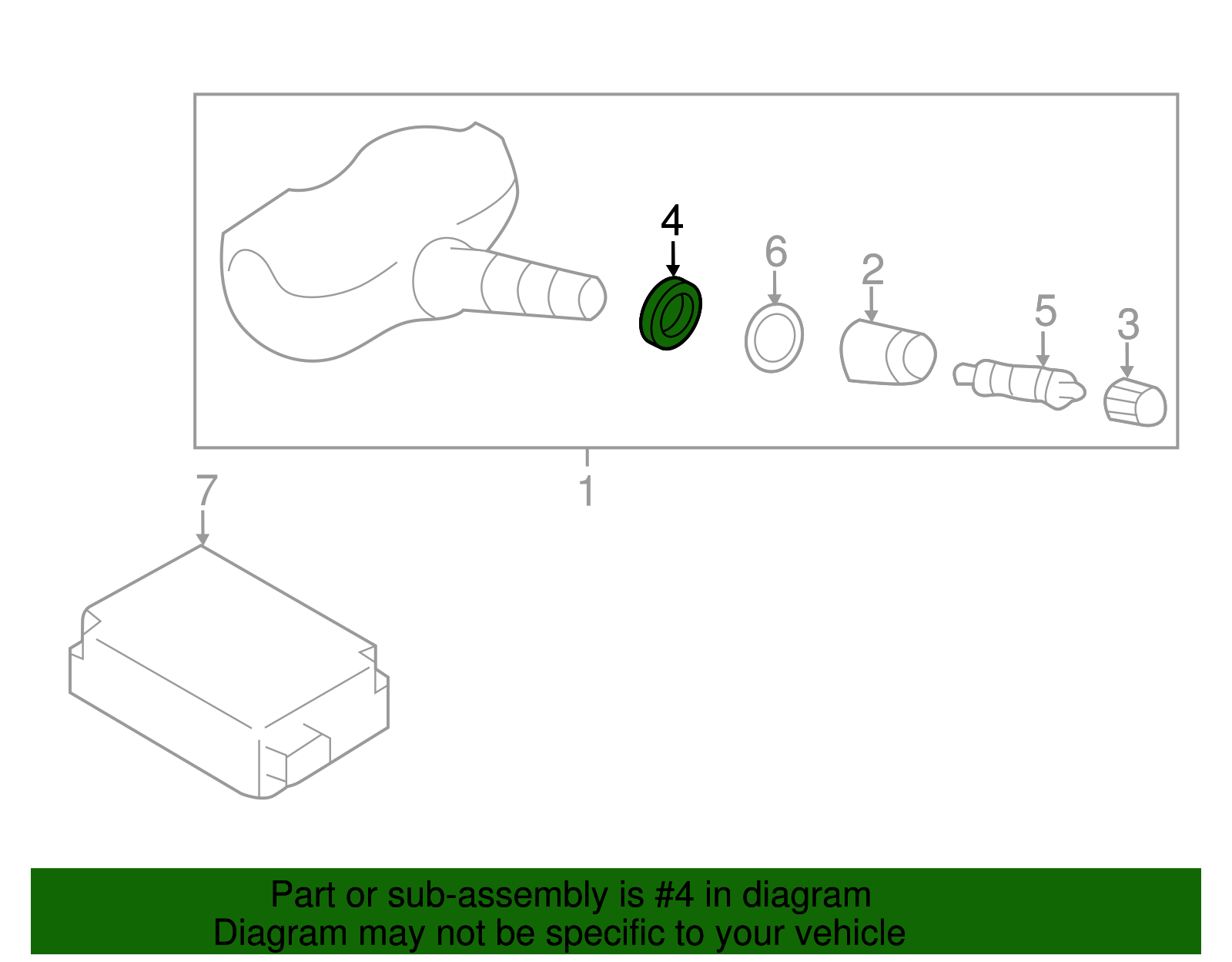TPMS Sensor Grommet - Scion (SU003-02943)
