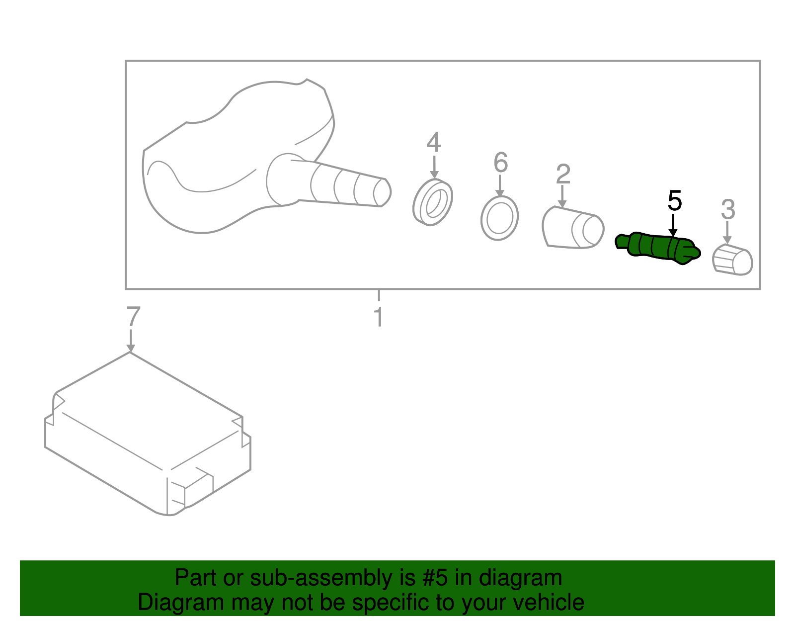 TPMS Sensor Valve - Toyota (SU003-00755)