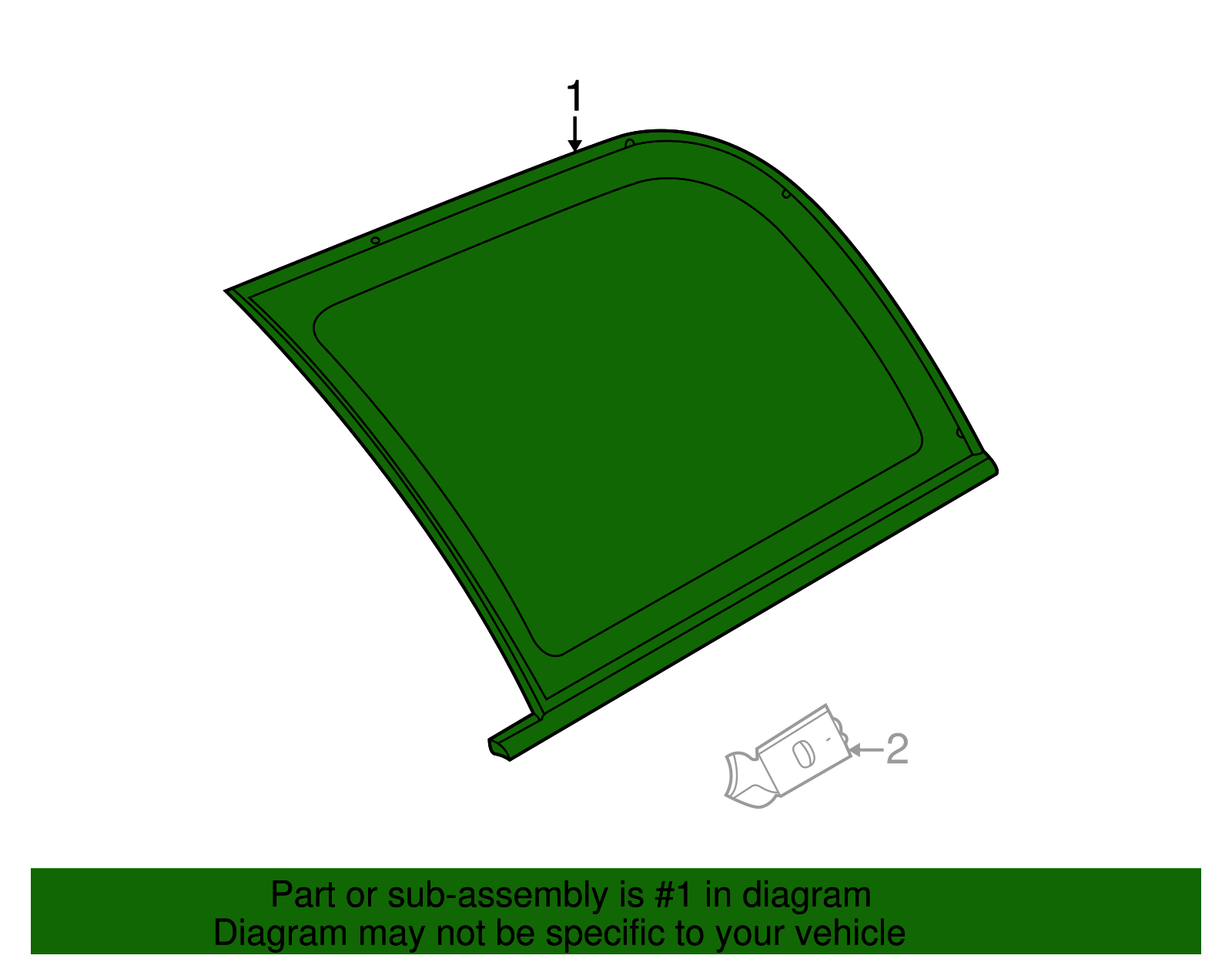 Window Assembly, Quarter - GM (90583188)