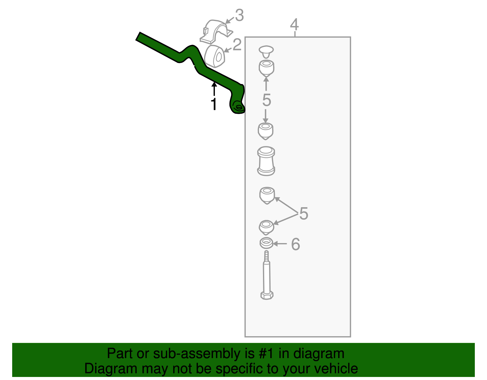Stabilizer Bar - GM (25640436)