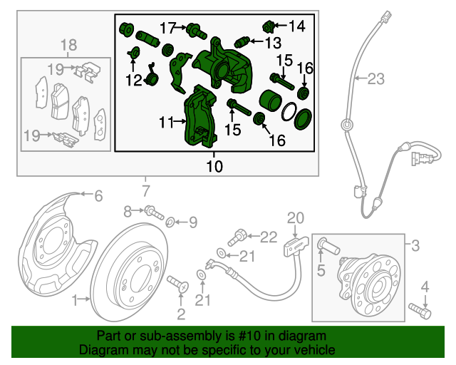 20142019 Kia Soul OEM NEW 201419 Kia Soul Hatchback Caliper Kit Rear
