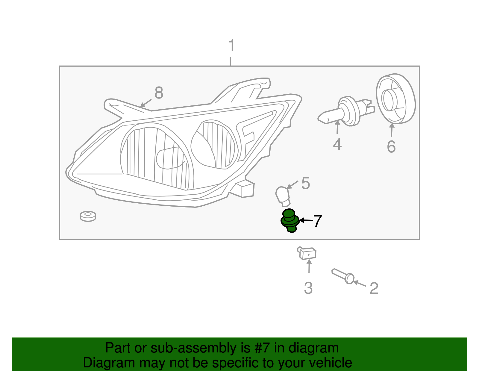 Socket, Front T/Sig Lp - GM (94857191)