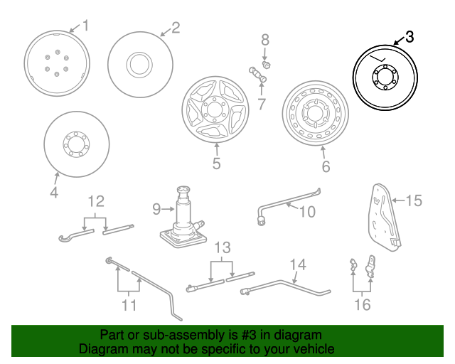 42601-04190 - Wheel, Steel - 2001-2004 Toyota Tacoma | OEM Genuine ...