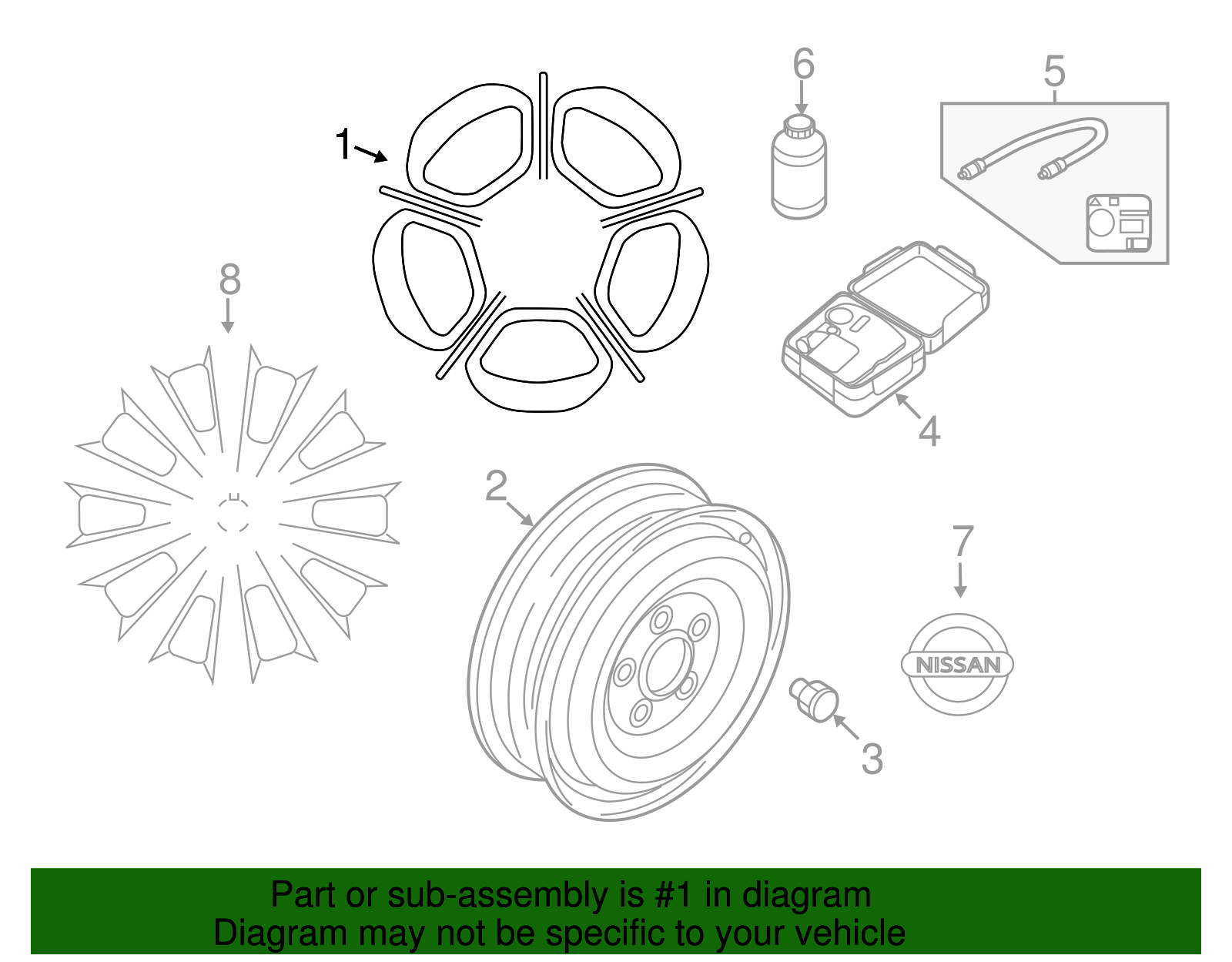 403003NF2E 20132017 Nissan LEAF Wheel, Alloy Anicra Nissan Parts