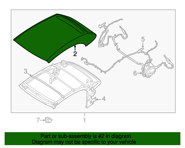 971521GR1A Convertible Top 20112014 Nissan Murano Nissan