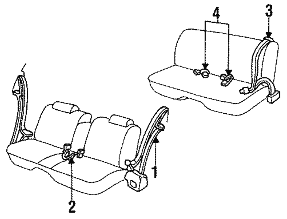 Belt Kit, P/Seat(Retr Side) - GM (12330854)