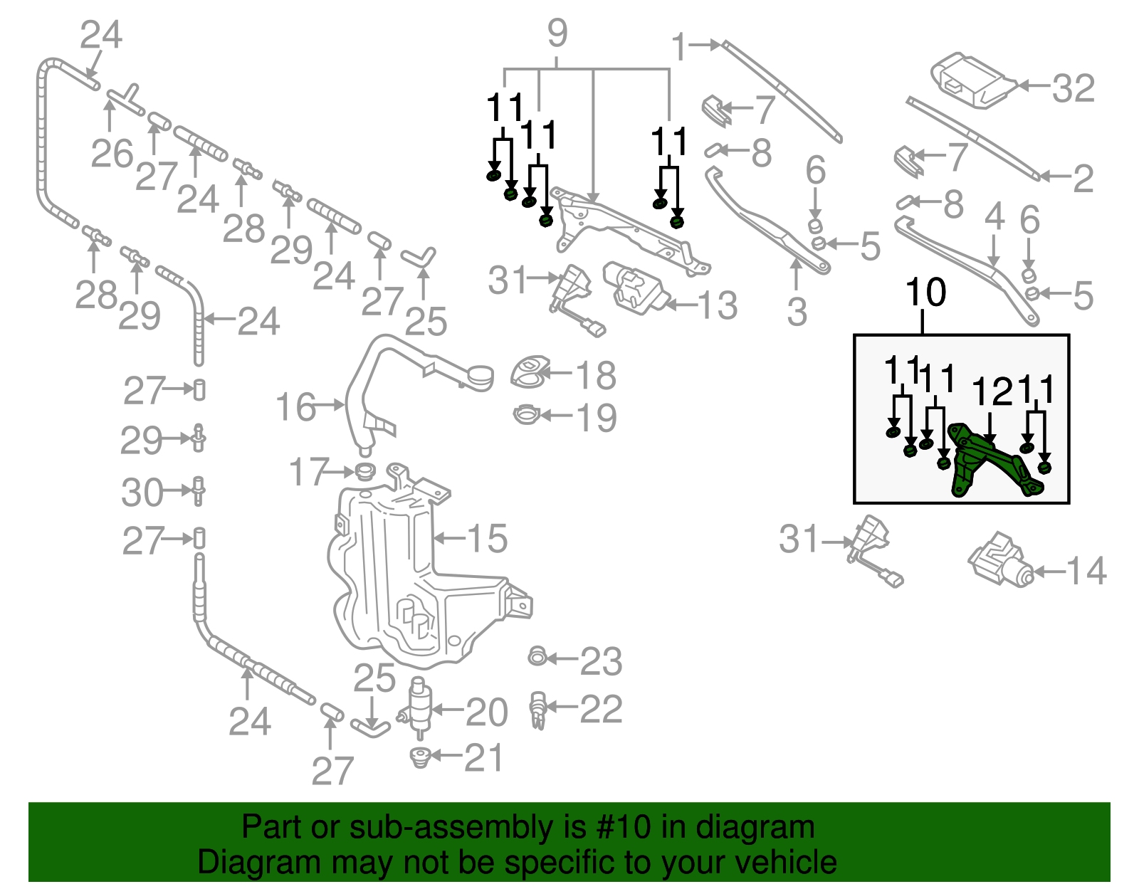 Wiper Transmission 3D1-955-601-A