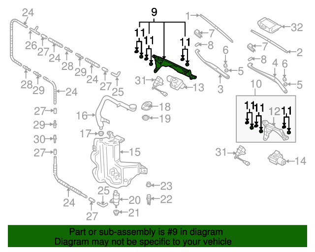 Wiper Transmission 3D1-955-602-A