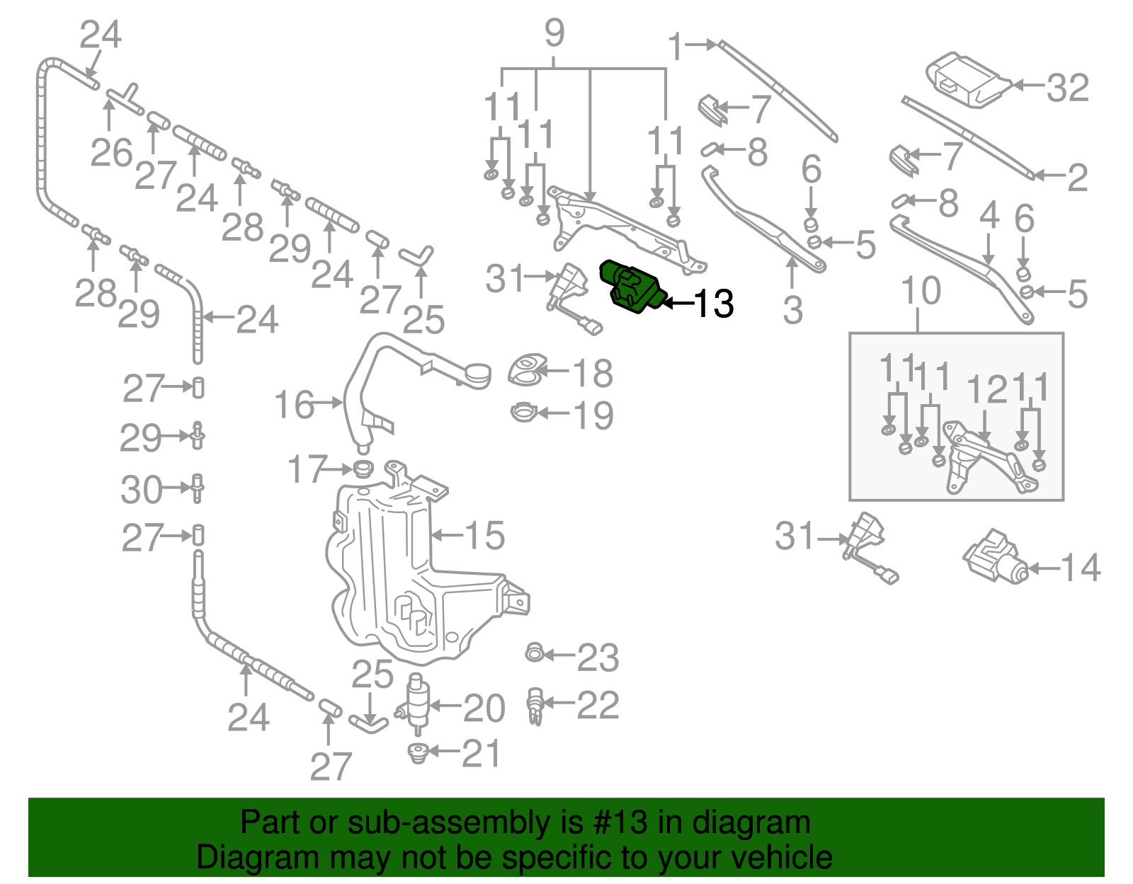 Wiper Motor 3D1-955-024-D