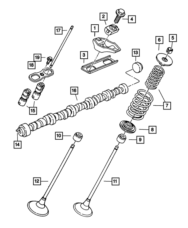 20012002 Dodge Viper Valve Push Rod 4848548AC Mopar Estores