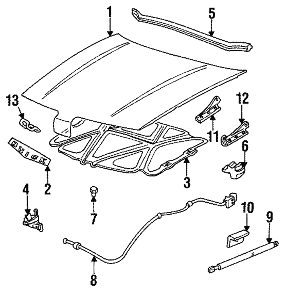 Upper Hinge - GM (12362375)