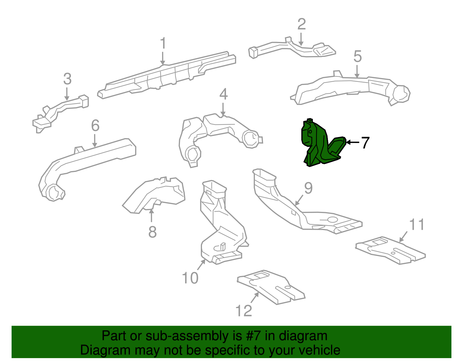 Side Duct - Toyota (87220-04020)