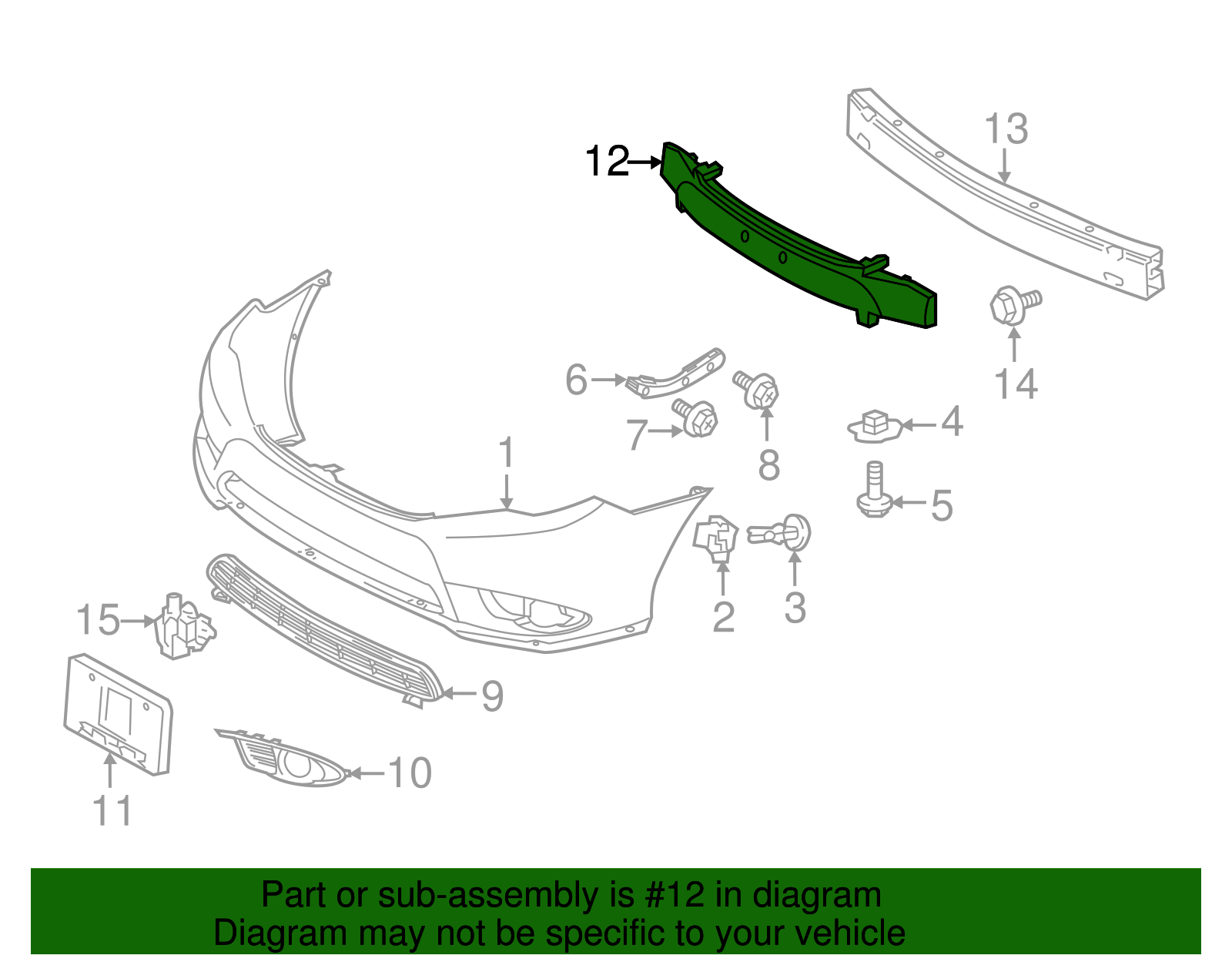 Energy Absorber - Toyota (52611-07030)