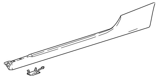 238-698-01-00-9999 - Rocker Molding 2018-2023 Mercedes-Benz 