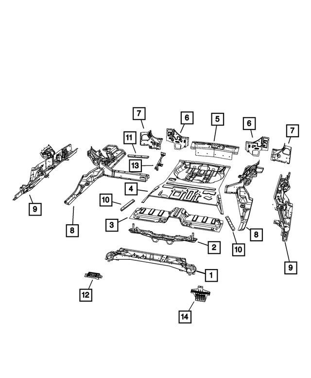 20222023 Jeep Grand Cherokee Rear Suspension CrossMember 68427743AA