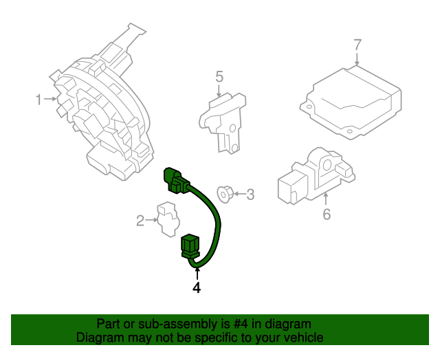 20162020 Kia Sorento Steering Column Wiring Harness 91711C6000