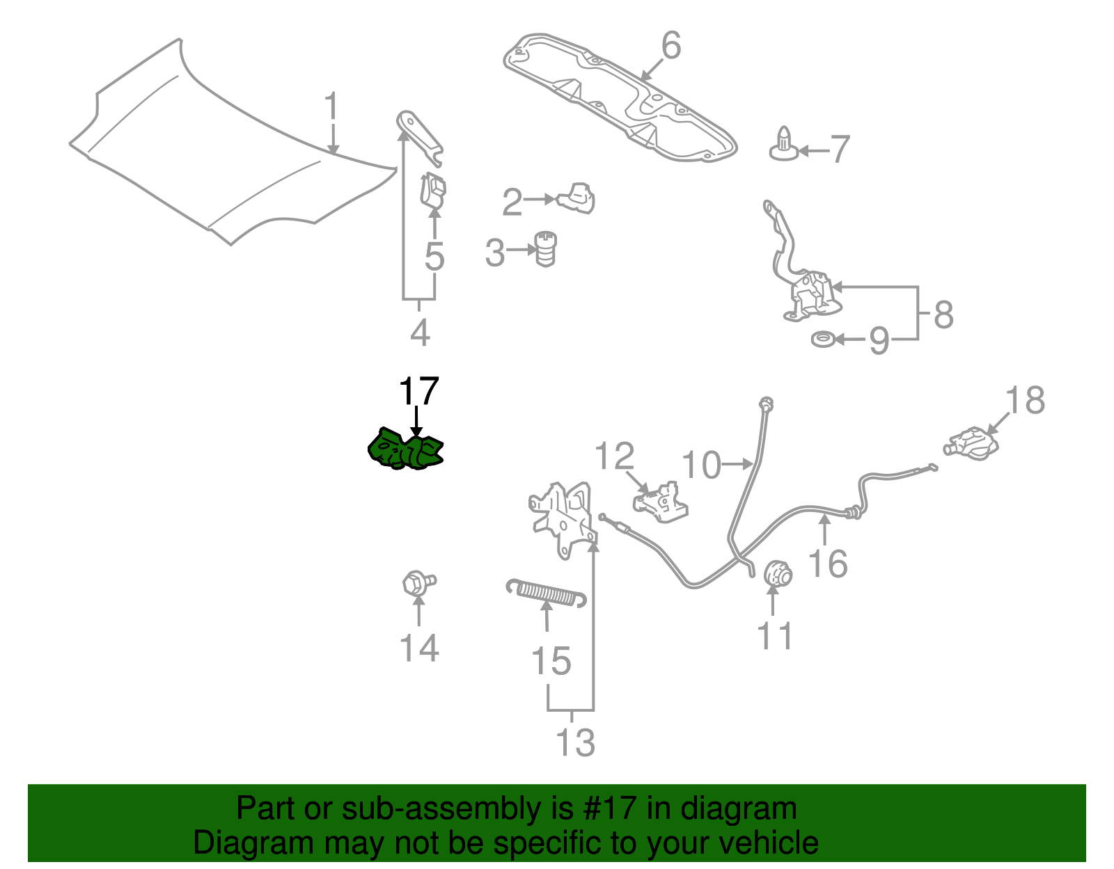 Release Cable Clamp - Scion (53614-52010)