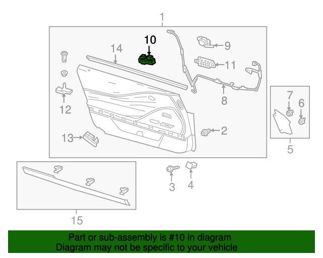 20182022 Lexus Window Switch 8404011020 Genuine Lexus Parts