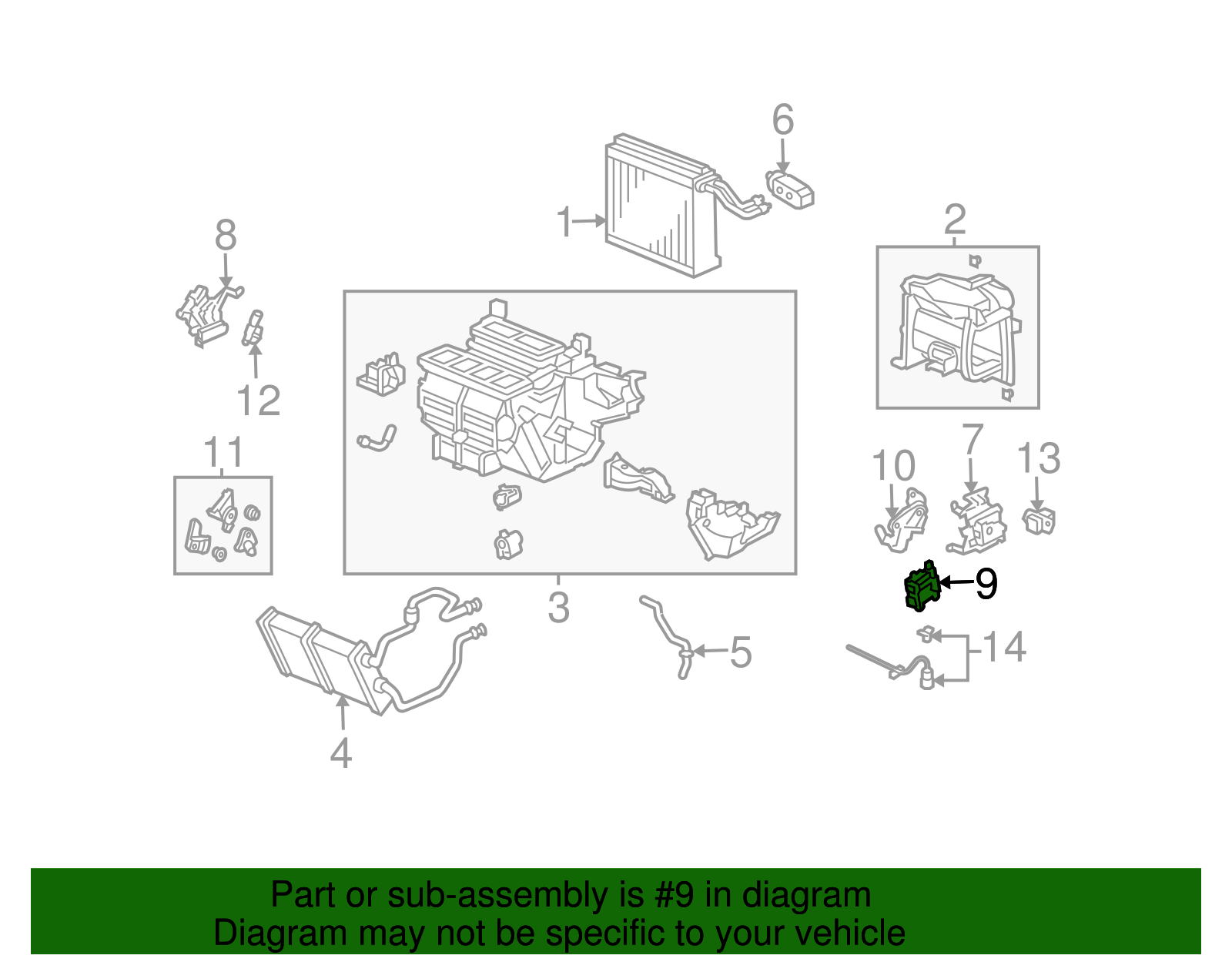 79160-SDN-A41 - HVAC Blend Door Actuator 2003-2007 Honda Accord | Honda