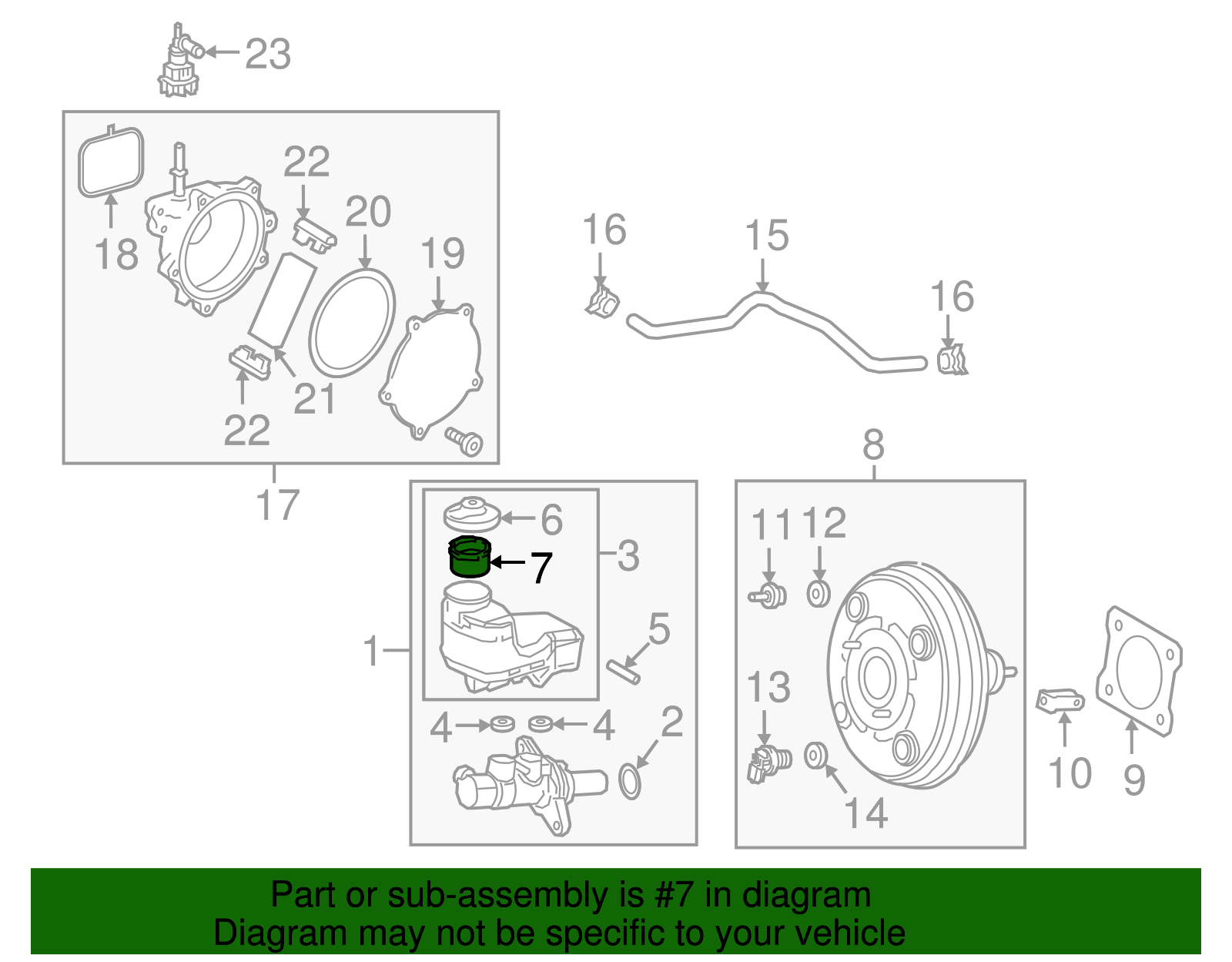 Brake Master Cylinder Reservoir Strainer - Scion (47299-20060)