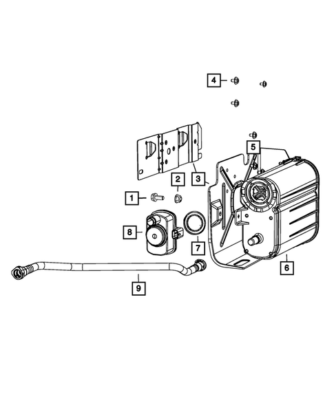 Vacuum Canister/Leak Detection Pump for 2010 Jeep Liberty #0