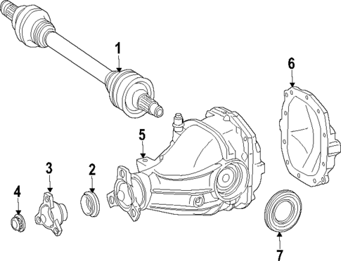 Differential for 2019 Mercedes-Benz SL 550 #0