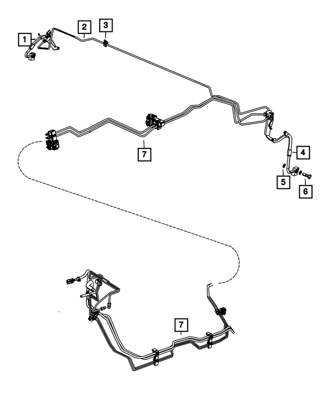 20112022 Mopar Brake Hose 68284572AC Mopar Estores