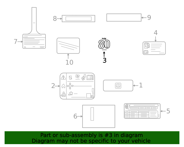 20212022 Chevrolet Trailblazer Tire Pressure Label 42726766