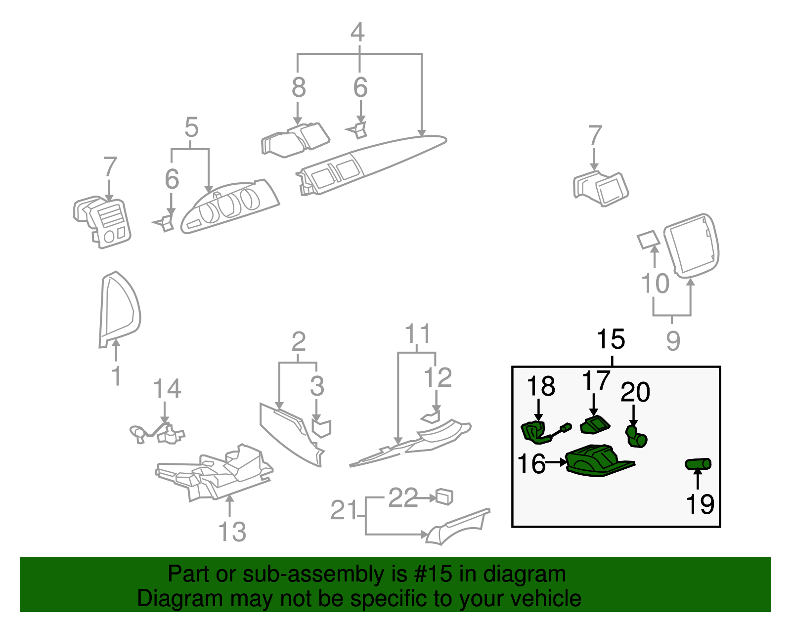 Ashtray Assembly - Buick (25776183)