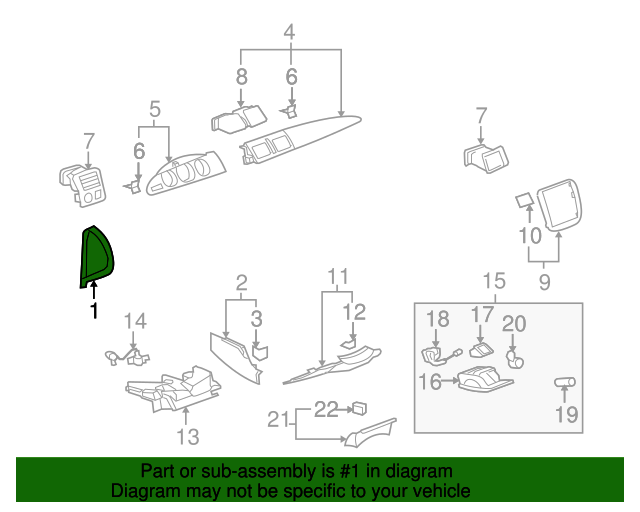 15873220 GM Instrument Panel Trim Panel GM Parts Store