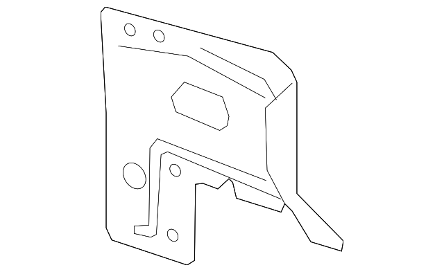 Driver Side Front Compartment Inner Side Rail Gusset - GM (84029030)