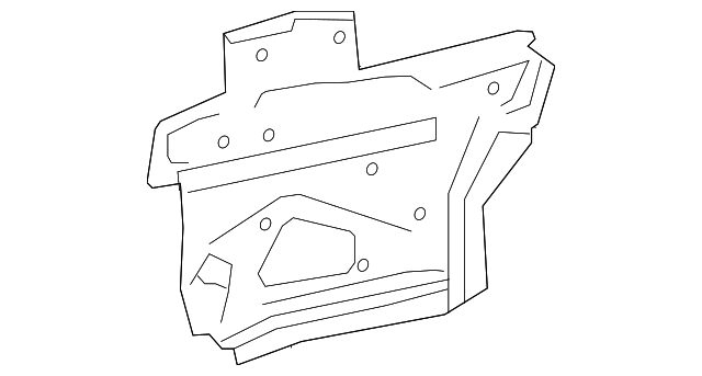 Passenger Side Front Wheelhouse Panel Brace - GM (84088957)