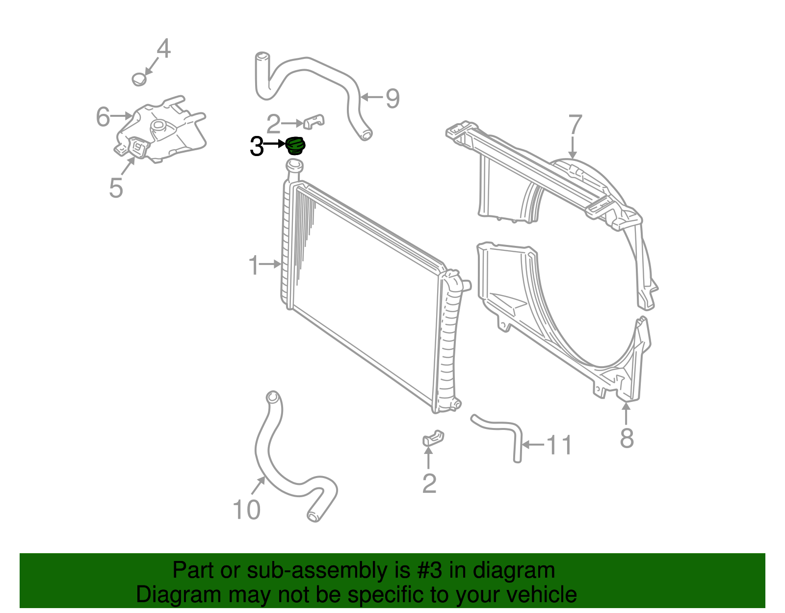 15 P.S.I. Radiator Cap - GM (25661994)
