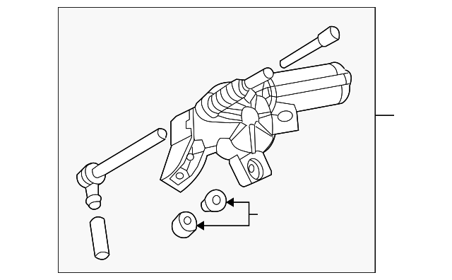 Back Glass Wiper Motor - Volkswagen (8L0-955-711-B)