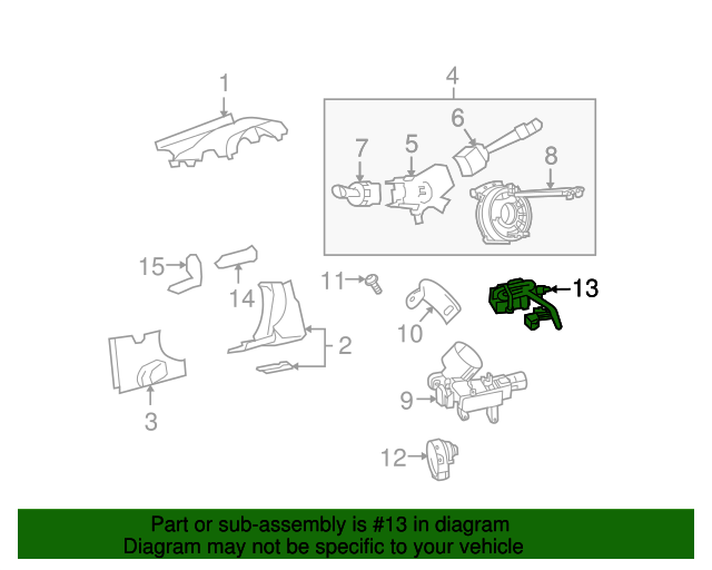 20072009 GM Automatic Transmission Shift Lock Control Solenoid