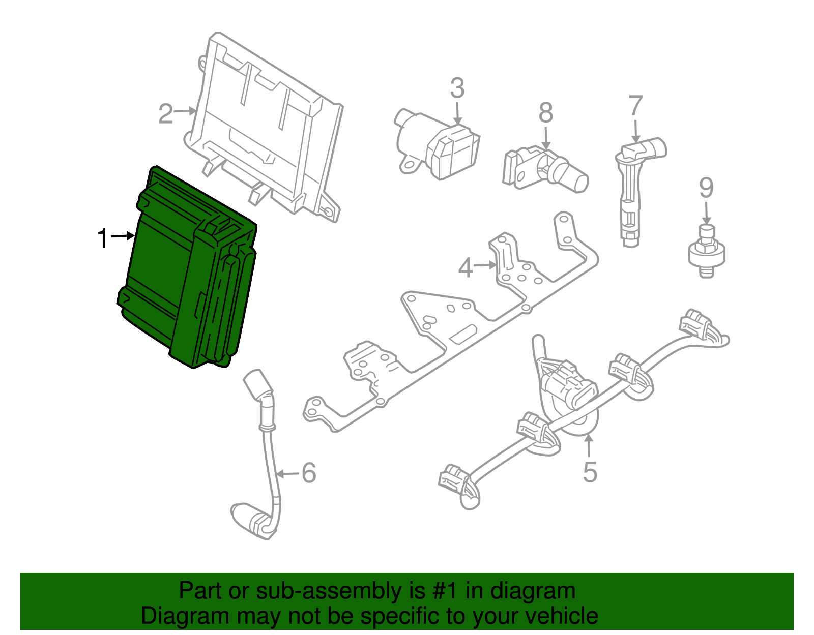 thumbnail image 2 of 12633238 GM Genuine Engine Computer ECM PCM E38 - For LS3 LS7 (Requires Programming) 2 of 5