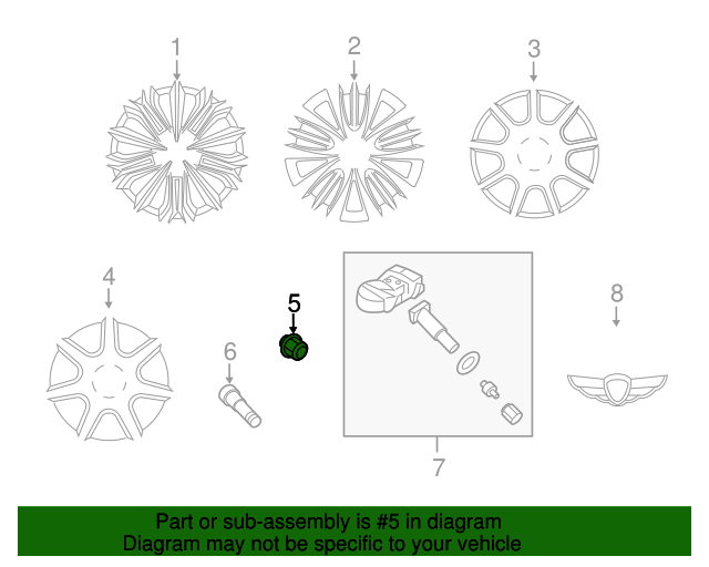 20062022 Hyundai Wheel Nut 5295037000 OEM Parts Online